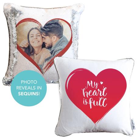 Cupid Cushion: You & Your Crush on a HIDDEN Sequin Pillow
