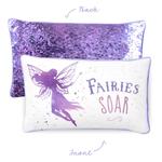 SOAR Fairy Pillow w/ Reversible Lavender Purple & Iridescent Sequins