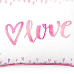 LOVE Pillow w/ Reversible Pink & Silver Sequins